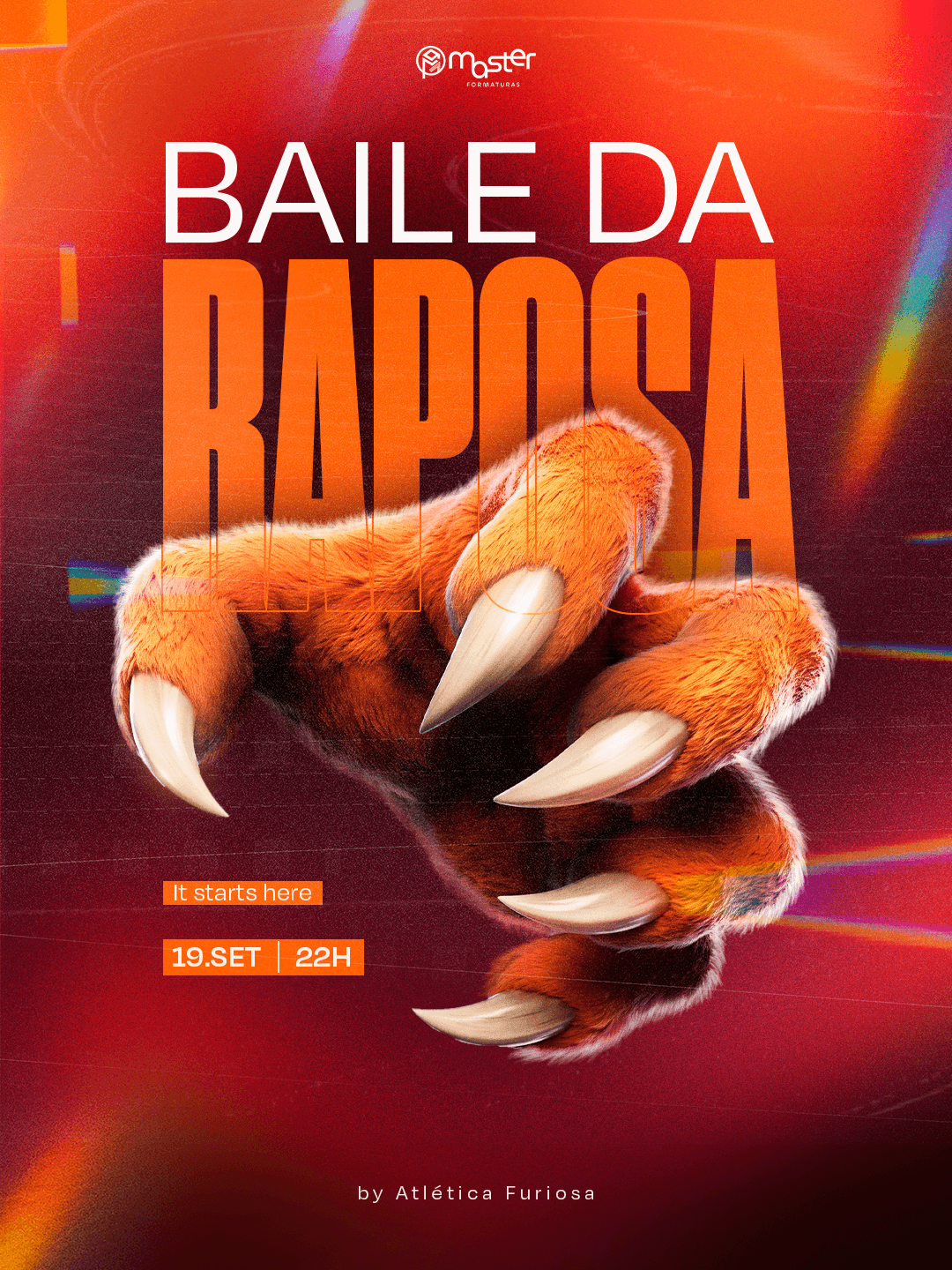 Flyer do evento Baile da Raposa